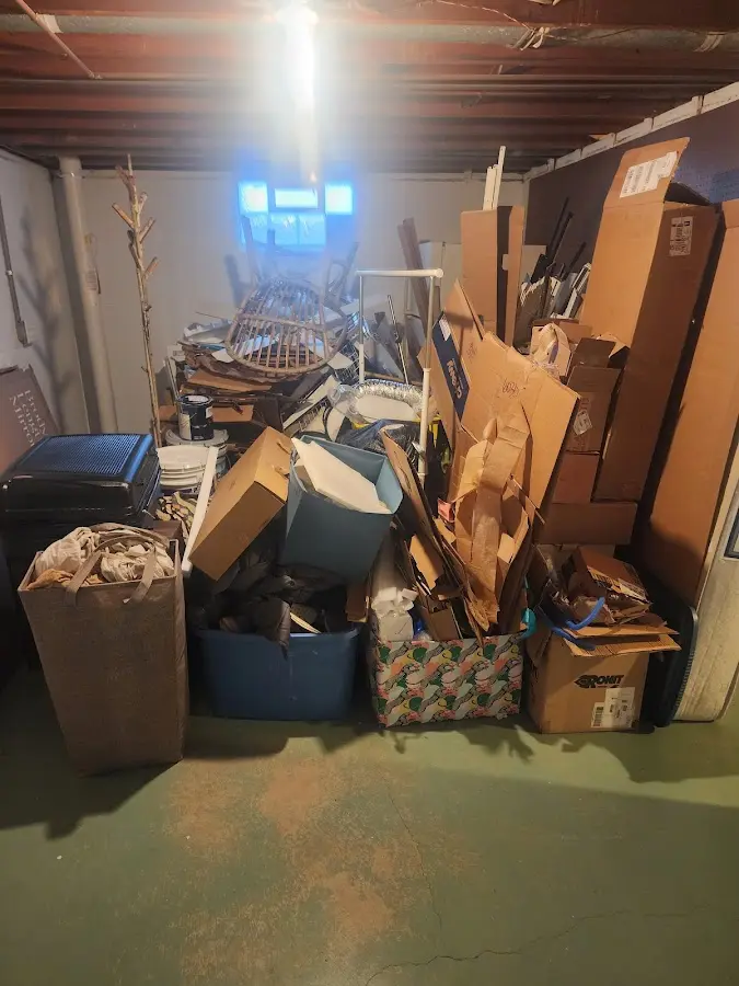 Roll-off dumpster container at job site for Roll Off Dumpster Rental in Commerce